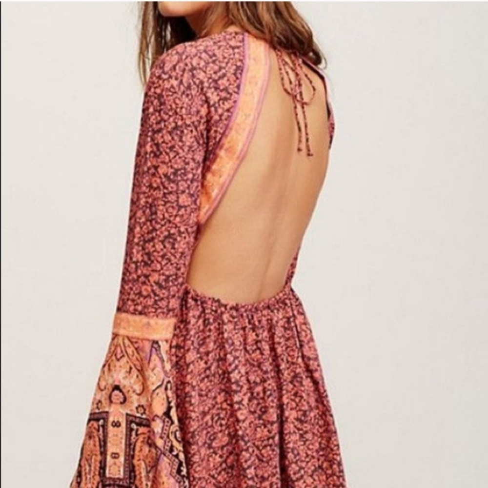 Free People Bell Sleeve Romper size XL